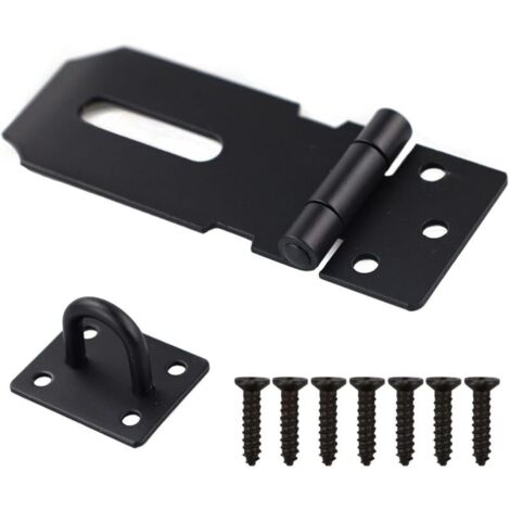 1 PCS Cadenas de porte en acier inoxydable de 7,6 cm - Loquet de sécurité robuste pour porte, fenêtre, armoire, cage (1/4)