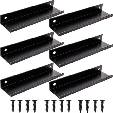 6pcs noir Poignée d’Armoire de Cuisine Meuble Tiroir (150MM, noir) (1/4)