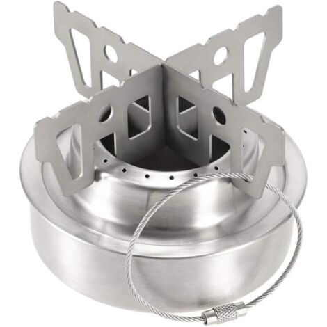 Support Croisé En Inox Pour Réchaud De Camping – Ultra-léger (30 G), Pliable, Pour Réchaud à Alcool Ou Gaz, Randonnée