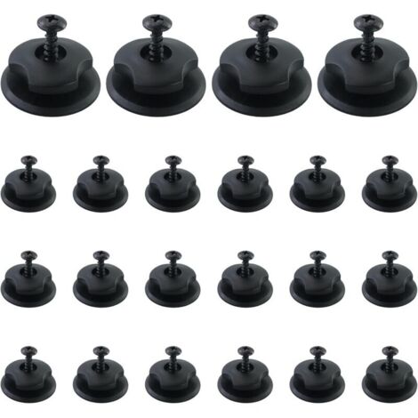 CCYKXAA Lot de 22 accessoires de remorque, fixation de bâche avec vis, boutons de bâche robustes, boutons de fixation en plastiq (1/4)