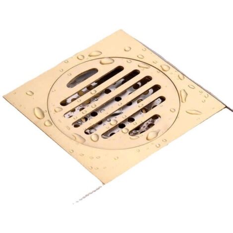 Drain de douche de sol de salle de bains, évacuation des déchets de sol Anti-odeur, baignoire, douche, drainage carré en aci (1/4)