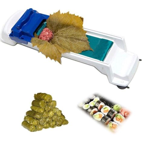 Machine à rouler les feuilles de vigne – Matériau plastique ABS – Taille 36*10*8cm – Pour sushis et rouleaux de légumes – Einemgeld (1/3)