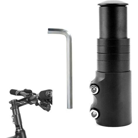 Rehausse Potence de Guidon, Rehausse Potence VTT, Extenseur Potences Vélo, Bicyclette Éten Riser Adaptateur, Convient aux VT (1/4)