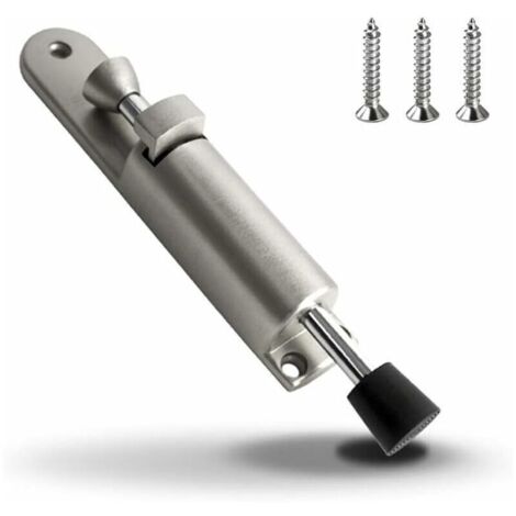 Arret de Porte Caoutchouc Souple Résistant en Support de Porte en Alliage de Zinc Butoir de Porte Commande au Pied (1/4)