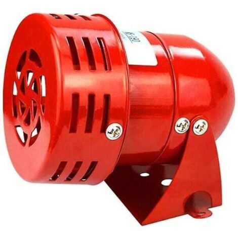 Sirène alarme 220V puissante sirène extérieure alarme 120dB rouge moteur fil Sirne métal corne industrie bateau alarme Ruika