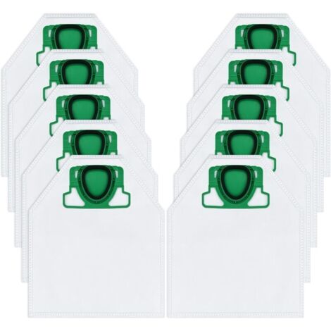 10 sacs Vorwerk Kobold VK200 - Compatibles FP200/VK200 - Haute filtration (1/4)