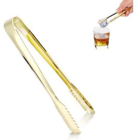 Pince à glaçons,Pince à Glaçons/Sucre/Service,Pinces a Glacon en Acier Inoxydable,pince à sucre en acier inoxydable doré pinces a sucre (1/5)