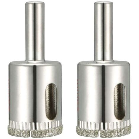 2pcs 23mm Scie Cloche Foret diamant enduit pour verre carreaux céramique marbre roche porcelaine (1/4)