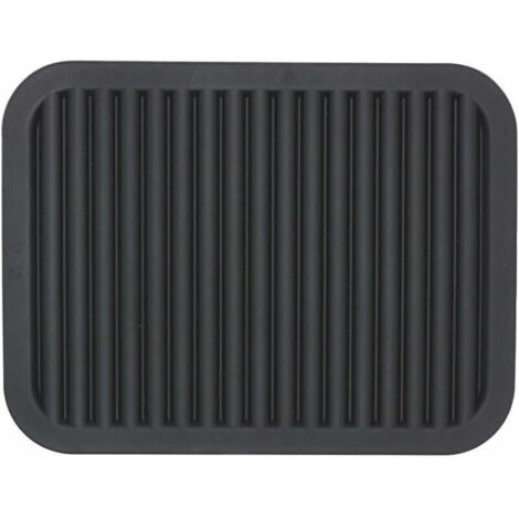 2 pièces, Noir Dessous de plat en silicone pour plats chauds et marmites, coussins chauffants pour plans de travail, tables, porte-pots, repose-cuillère, petits tapis de séchage (1/4)