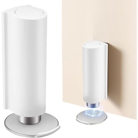 Bloc Porte Aimanté, Butée De Porte Magnétique, Bloc Porte Intérieur, Stop Porte, Sans Percage Acier Inoxydable Invisible, pour Portes Intérieures Maison, Bureau Et Salle De Bain