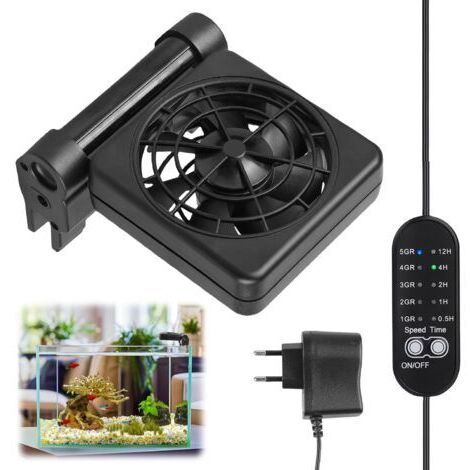 Refroidisseur d'aquarium, refroidisseur d'aquarium, refroidisseur d'aquarium, refroidisseur pour le système de refroidissement d'aquarium, convient pour jusqu'à 30 cm (1 ventilateur) (1/5)