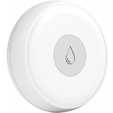 Capteur de détection de fuite d'eau Zigbee sans fil intelligent Détecteur d'eau d'inondation Moniteur de niveau d'eau Zigbee Capteur d'immersion d'eau d'alarme san fil pour cuisine/salle de bain (1/5)