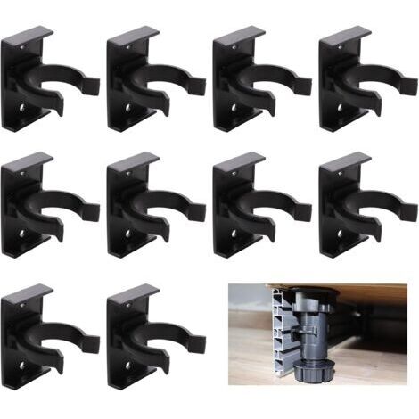 Lot 10 clips fixation bases cuisine, support solide pour meubles, tables, lits, facile à installer (1/5)