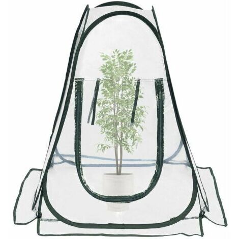 Serres de Culture en PVC pour intérieur ou extérieur Mini Serre de Jardin, Petite Couverture Portable pour Plantes de Jardin 70 x 70 x 80 cm (1/5)