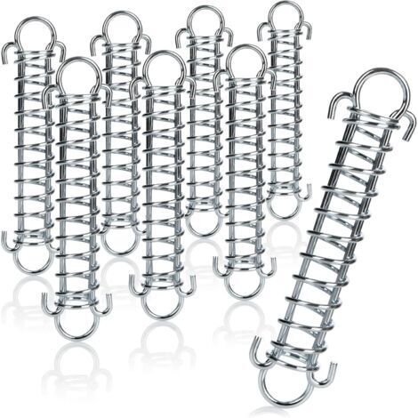 8X Ressort de Tension avec Double Crochet - Ressort pour tentes, auvents, Bateaux - Accessoires de Fixation (8 Morceaux de Ressort de Tension - 11.5 cm) (1/5)