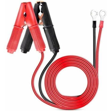 2 pièces 30A pince crocodile pince crocodile 12v 24v chargeur de batterie de voiture 1m cavalier (1/5)