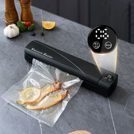 Machine d'Emballage Sous Vide Automatique, pour Conservation des Aliments, Noir-lsw (1/2)