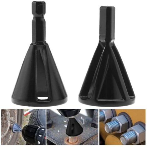 2 Pièces Outil d'ébavurage externe , Deburring External Chamfer Tool Rapidement Les Réparations Enlever Bavure (1/4)
