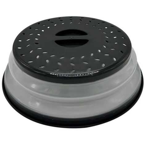 1 Pièce Cloche Micro Ondes-sans BPA -Couvercle Micro-Ondes 3en1-Cloche pour Micro Onde Retractable Anti Vapeur et Fonction Pas (1/4)