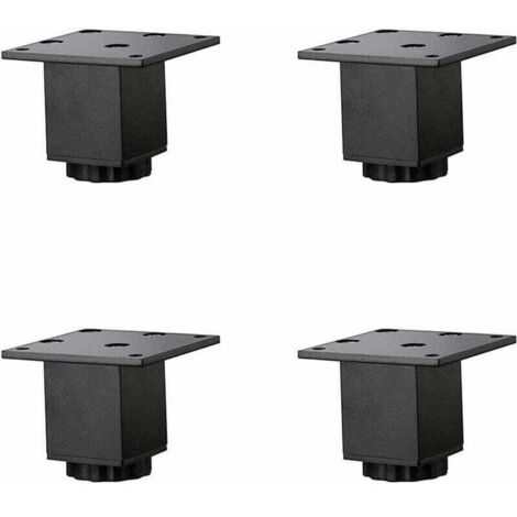 4 Pièces(5cm/2in) Pieds de Meubles en Alliage D'aluminium Réglables en Hauteur,Pieds de Table Basse de Canapé,Pieds D'armoire (1/4)