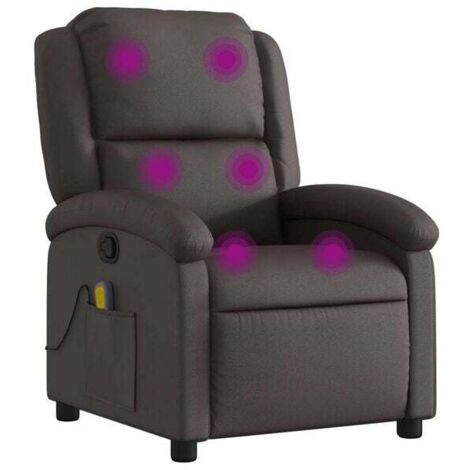 Chaise de massage en cuir véritable – Siège relaxant ergonomique avec chauffage, rouleaux de massage et fonction de reclinaison pour soulager les tensions dorsales (1/5)