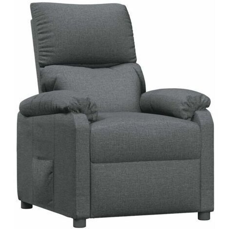 Chaise longue en tissu gris foncé – Confort ergonomique, design moderne, usage intérieur et salon