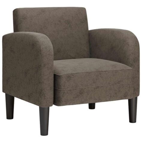 Fauteuil, gris foncé, 54 cm, en similicuir