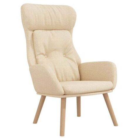 Chaise longue en tissu beige – Canapé relax moderne avec dossier réglable, idéal pour salon, chambre ou espace détente (1/5)