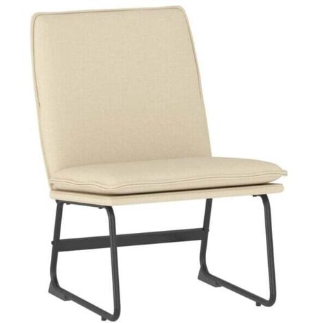 Fauteuil inclinable beige, 52 x 75 x 76 cm, tissu