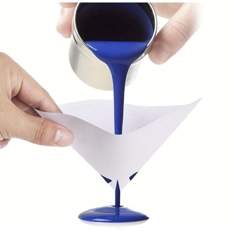 Toile filtrante automobile en papier pour peinture à l’eau et à l’huile – 50 pièces, maille nylon fine, compatible avec les outils de mélange et pistolets de peinture-lsw (1/5)