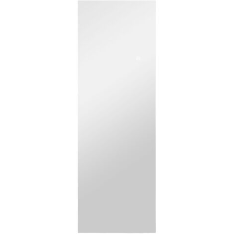 Miroir sur pied pleine longueur 40 x 120 cm avec éclairage LED, commande tactile, design sans cadre, convient aux chambres et aux salons. (1/5)