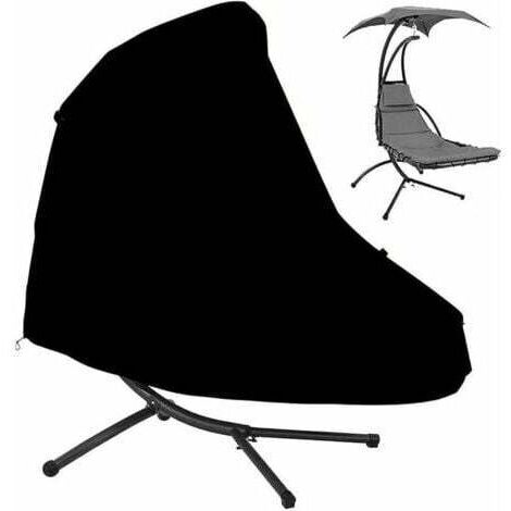 185x116x198cm Housse de chaise longue suspendue en tissu Oxford, adaptée à la balançoire de jardin, au balcon, à la pelouse et à la protection des meubles (1/5)