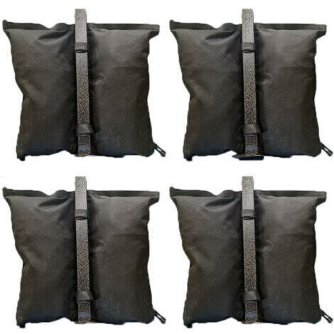 Lot de 4 sacs de lestage pour pavillon à remplir avec du sable Résistant à l'eau et à l'usure jusqu’à 8 kg par élément (1/4)
