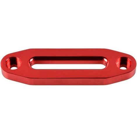 Guide de corde en aluminium pour treuil – dispositif anti-enchevêtrement, guide de défilement de câble 152 mm (entre-axes), couleur rouge – 1 pièce-lsw (1/2)
