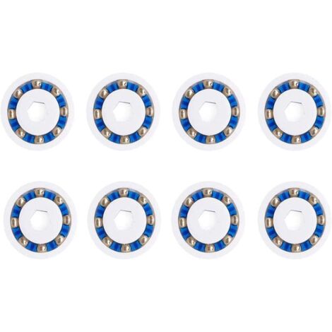 Accessoire pour robot de piscine Lot de 8 Roulements à Billes Compatible avec Roue Po-laris360 380 et 3900 Sport de Rechange Les Nettoyeurs de Piscine(9-100-1108)