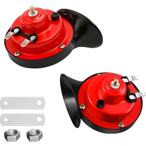 Klaxon De Train - 300Db Pour Camions - Klaxon D'Escargot Électrique À Double Klaxon - Kit De Klaxon De Voiture Étanche 12V - Double Klaxon Son Rageur Pour Camions, Voitures, Motos, Vélos Et Bateaux