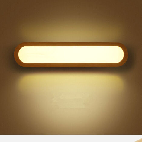 Applique murale LED nordique en bois massif, luminaire décoratif d'intérieur, idéal pour une chambre à coucher, un couloir, des escaliers, une armoire carrée créative en bois, une lampe de lecture Iko