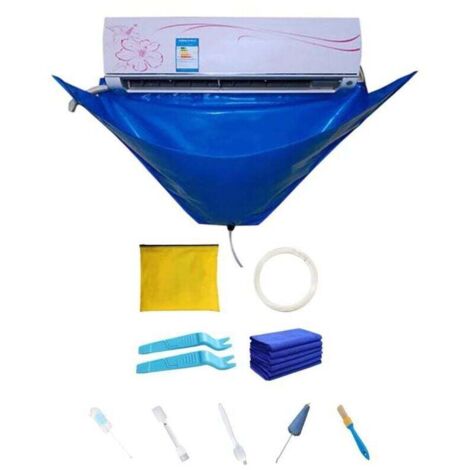 Ikodm – Kit de nettoyage pour climatiseur mural – Sac étanche avec tuyau de drainage – Tissu jacquard haute qualité – Écologique et pratique (1/5)