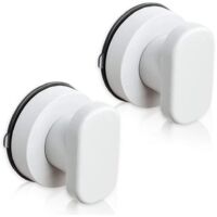 Suction Cup Door Handle 2PCS Suction Cup Pulls Drawer Cabinet Refrigerator Glass Door Portable Mobility Handle Pulls with Strong Suction Cup for Bathroom