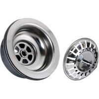 Stainless Steel Sink Strainer Stainless Steel Sink Strainer Stopper Stainless Steel Basket Strainer Protector Drain Stopper Sink Drain Plug Filter Basket Filter Cover, 114mm