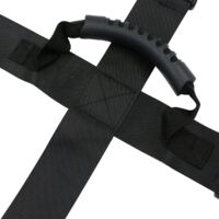 Sangle de transport réglable pour boîte de meubles - 1 ceinture de déménagement noire avec poignées, sangles de levage p