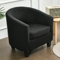 2 Pièces Housse de Fauteuil Cabriolet Chesterfield, Extensible Couverture de Fauteuil Housse de Canapé Antidérapant Tub Chair
