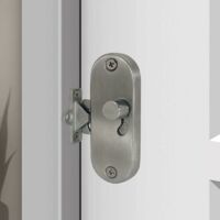 Serrure de porte coulissante à 90° à angle droit avec boucle de verrouillage de porte coulissante et verrou de porte de grang