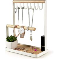 Présentoir Vertical en Bois pour Bijoux : l'élégance Naturelle