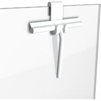 Essuie Glace Blanc Antidérapant, Pour Douche, Fenêtres et Carrelage, Facile à Utiliser, Pour Salle de Bain