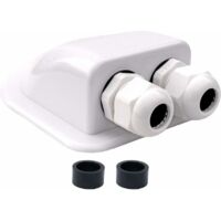 (blanc)Gaine de toit bidirectionnelle pour caravanes, bateaux et caravanes - Gaine de câble étanche pour systèmes solaires, systèmes satellites et air conditionné