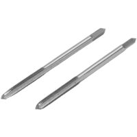 FOREHILL Lot de 2 tarauds métriques pour machine en acier rapide, 3 cannelures droites, outil de taraudage pour filetage de vis M3 x 0,5
