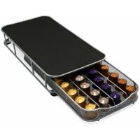 Tiroir de rangement pour capsules - Porte-capsules de café - Capacité 40 capsules Porte-capsules - Convient pour la maison, le bureau