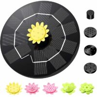 Pompa solare per laghetto per fontana solare con 9 effetti, fontana solare per giardino, pompa galleggiante per fontana solare