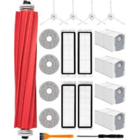 Kit di ricambi accessori FOREHILL da 19 pezzi per aspirapolvere Roborock Q Revo, inclusi 1 spazzola principale, 4 tamponi per la pulizia e 4 sacchetti